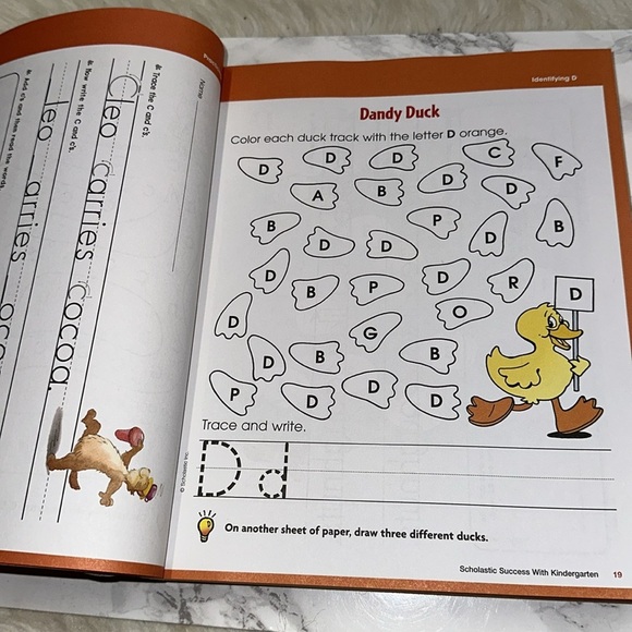 Scholastic Kindergarten Workbook - Yellow and Blue - Picture 8 of 17